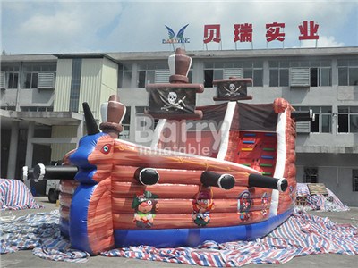 High Quality Inflatable Pirate Ship Combo /Inflatable Bouncer House Combo For Fun BY-IC-030
